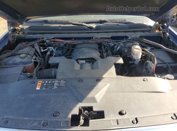 1GCVKRECXHZ165360 2017 CHEVROLET SILVERADO Blue Widok wnętrza z tyłu
