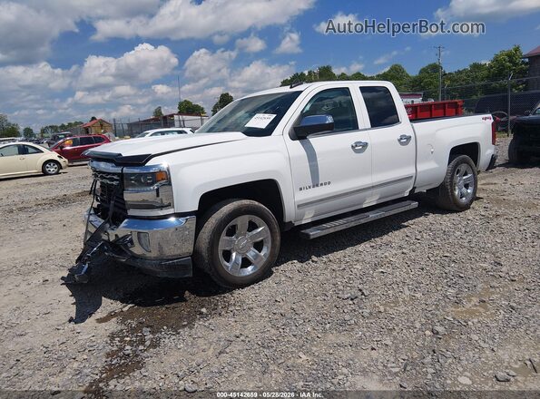 1GCVKSECXJZ281431 2018 CHEVROLET SILVERADO White წინა მარცხენა ხედი სამი მეოთხედიდან