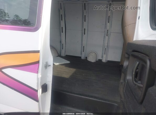 1GCWGAFG3H1349112 2017 CHEVROLET EXPRESS White VIN კოდის სტიკერის ხედი