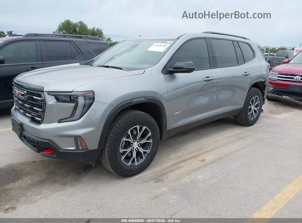 1GKENPRS2SJ258039 2025 GMC ACADIA Gray Առջևի ձախ երեք քառորդ տեսարան