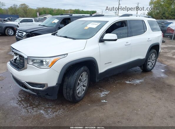 1GKKNLLS4HZ211397 2017 GMC ACADIA White წინა მარცხენა ხედი სამი მეოთხედიდან