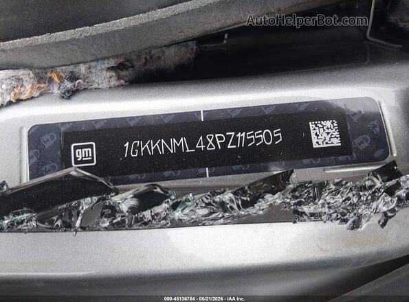 1GKKNML48PZ115505 2023 GMC ACADIA Gray Շարժիչի բաժամունքի տեսք