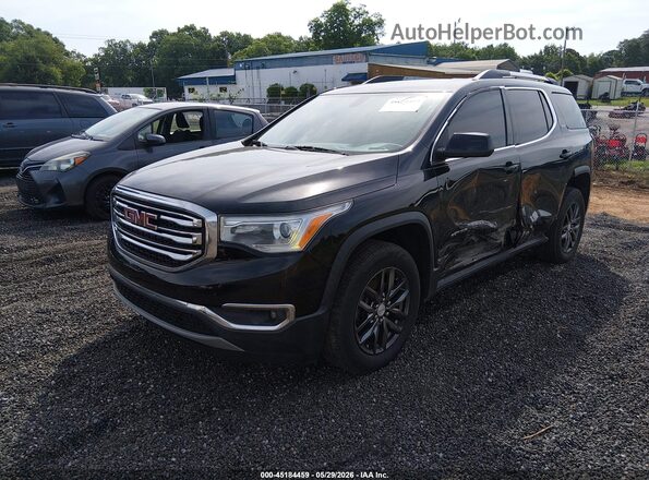 1GKKNMLS1HZ201190 2017 GMC ACADIA Black წინა მარცხენა ხედი სამი მეოთხედიდან