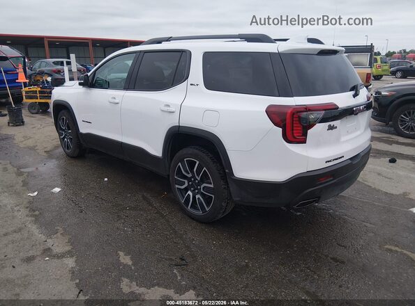 1GKKNMLS2MZ196298 2021 GMC ACADIA Белый Задняя левая четверть