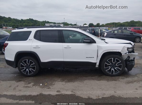 1GKKNMLS2MZ196298 2021 GMC ACADIA Белый Вид задней части салона