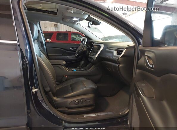 1GKKNNLS8HZ157341 2017 GMC ACADIA Blue Widok wnętrza z przodu