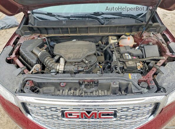 1GKKNPLS1HZ260306 2017 GMC ACADIA Red ძრავის განყოფილების ხედი
