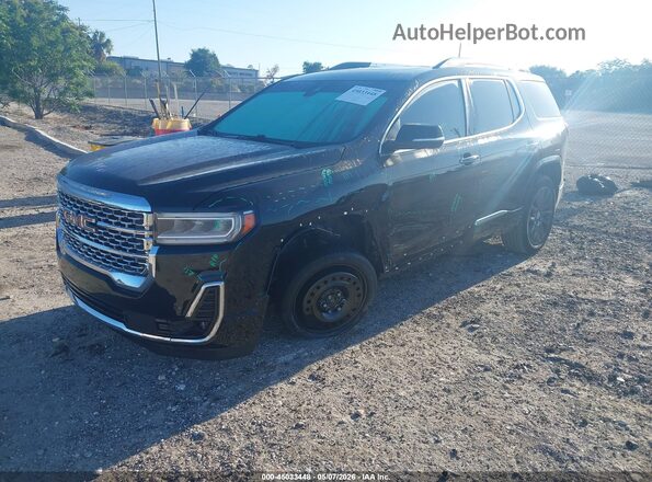 1GKKNPLS2LZ175841 2020 GMC ACADIA Black Առջևի ձախ երեք քառորդ տեսարան