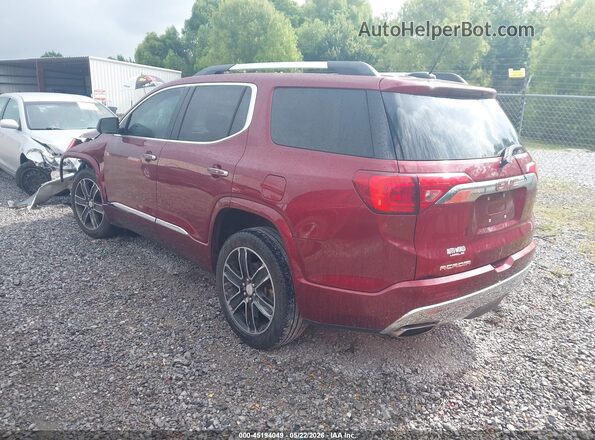 1GKKNPLS8HZ219980 2017 GMC ACADIA Maroon უკანა მარცხენა