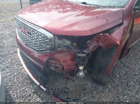 1GKKNPLS8HZ219980 2017 GMC ACADIA Maroon წინა ხედი