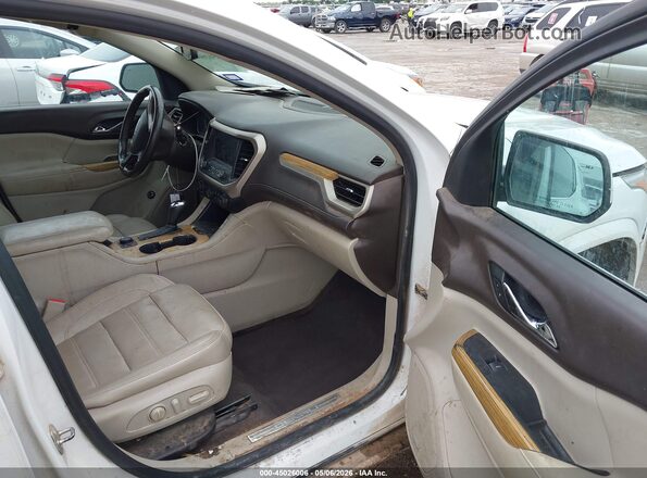 1GKKNPLS8HZ265681 2017 GMC ACADIA White Front interior view