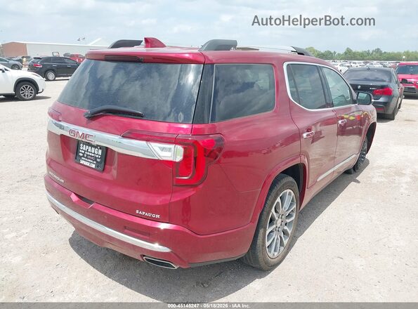 1GKKNPLSOPZ125834 2023 GMC ACADIA Бордовый Задняя правая четверть