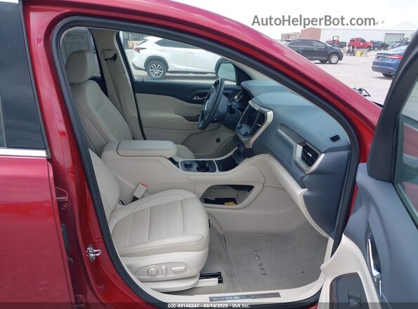 1GKKNPLSOPZ125834 2023 GMC ACADIA Бордовый Вид салона спереди