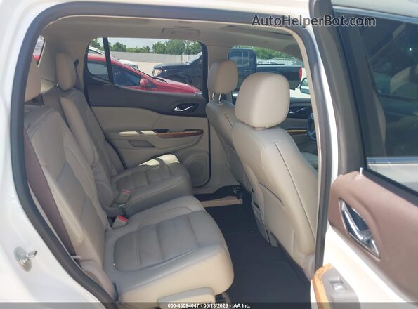 1GKKNPLSXHZ136292 2017 GMC ACADIA White VIN sticker view