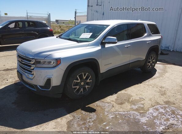 1GKKNRLS3LZ133738 2020 GMC ACADIA Silver Առջևի ձախ երեք քառորդ տեսարան