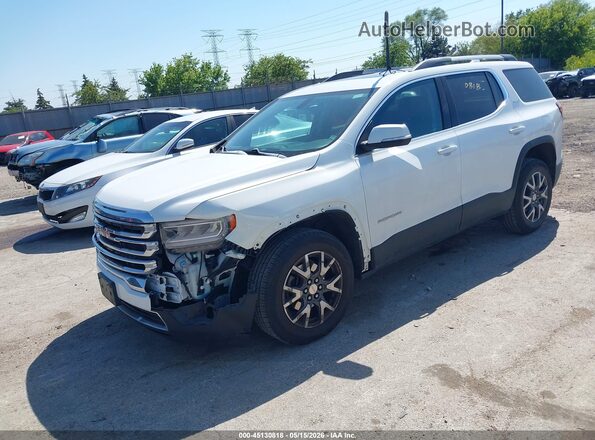 1GKKNRLS8LZ197757 2020 GMC ACADIA White Vista tres cuartos delantera izquierda