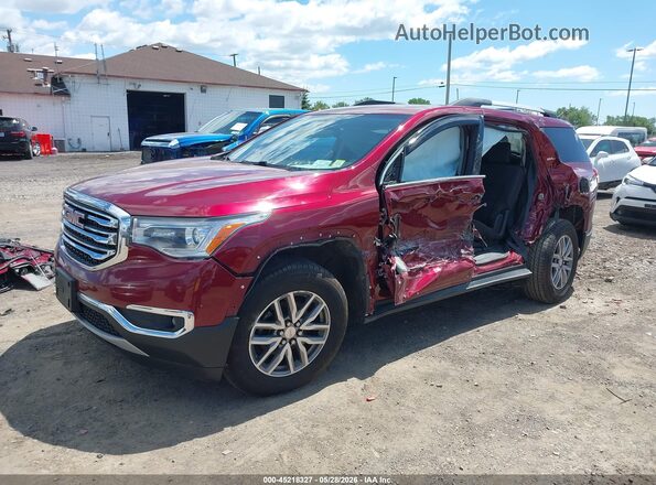 1GKKNSLS3HZ142017 2017 GMC ACADIA Red Առջևի ձախ երեք քառորդ տեսարան