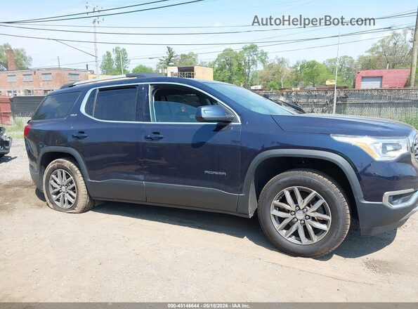 1GKKNSLS7HZ160472 2017 GMC ACADIA Blue Rear interior view