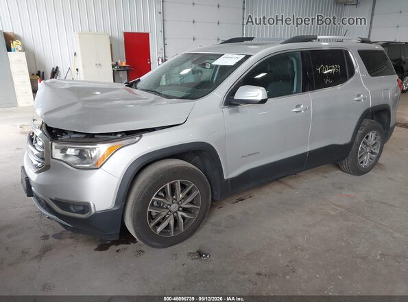 1GKKNSLS7HZ225532 2017 GMC ACADIA Silver წინა მარცხენა ხედი სამი მეოთხედიდან