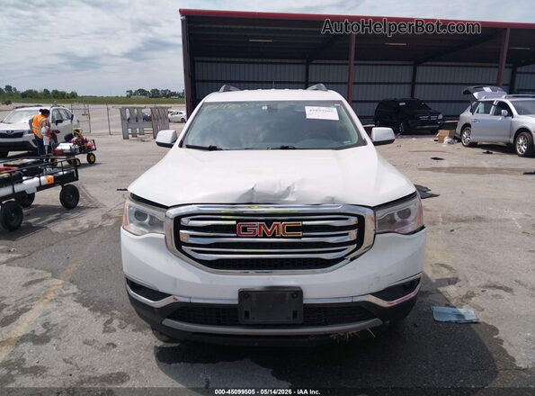 1GKKNSLSXJZ225451 2018 GMC ACADIA White Widok zestawu wskaźników