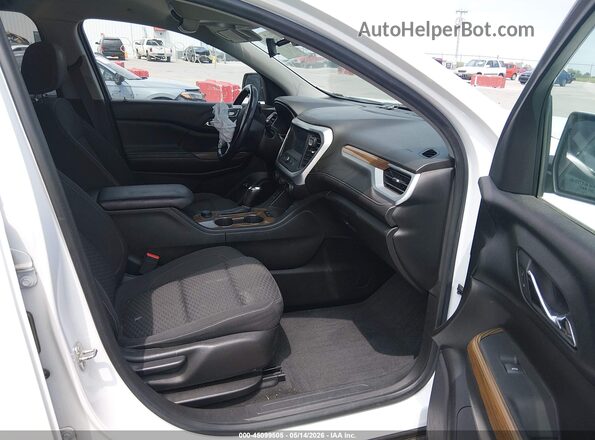 1GKKNSLSXJZ225451 2018 GMC ACADIA White Widok wnętrza z przodu