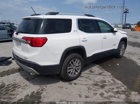 1GKKNSLSXJZ225451 2018 GMC ACADIA White Tył prawy