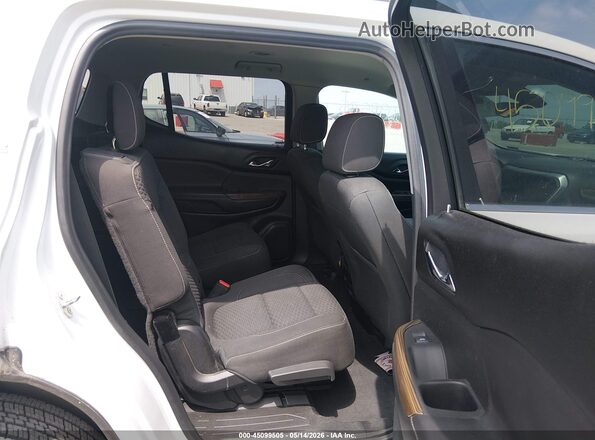 1GKKNSLSXJZ225451 2018 GMC ACADIA White Widok naklejki z numerem VIN