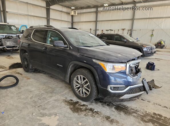 1GKKNULS6JZ123723 2018 GMC ACADIA Синий Передняя правая четверть