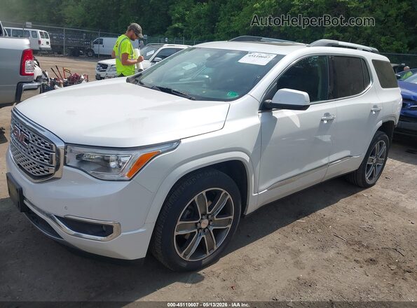 1GKKNXLS0HZ164716 2017 GMC ACADIA White Առջևի ձախ երեք քառորդ տեսարան