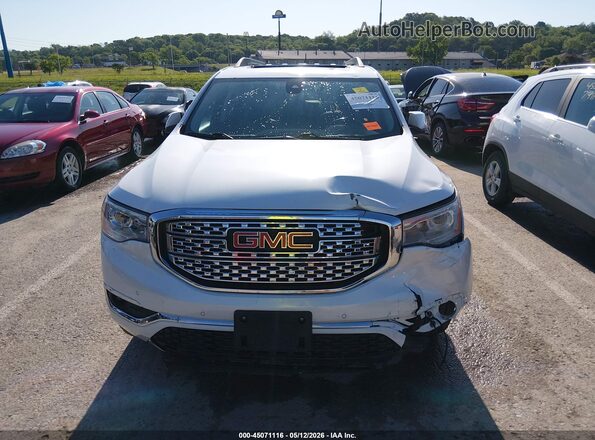1GKKNXLS0KZ229197 2019 GMC ACADIA Белый Вид щитка приборов