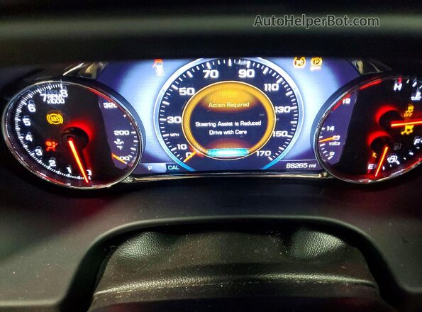 1GKKNXLS1JZ201407 2018 GMC ACADIA Black Instrument cluster view
