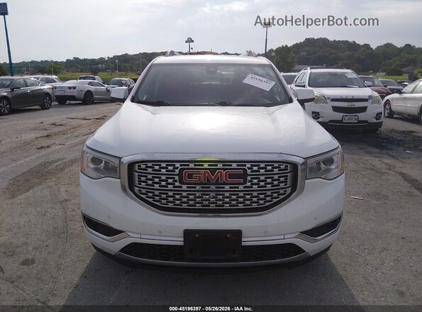 1GKKNXLS1KZ170368 2019 GMC ACADIA White Widok zestawu wskaźników