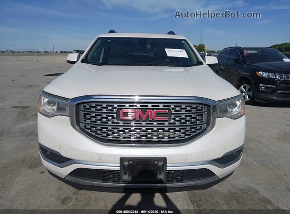 1GKKNXLS2HZ318729 2017 GMC ACADIA White Instrument cluster view