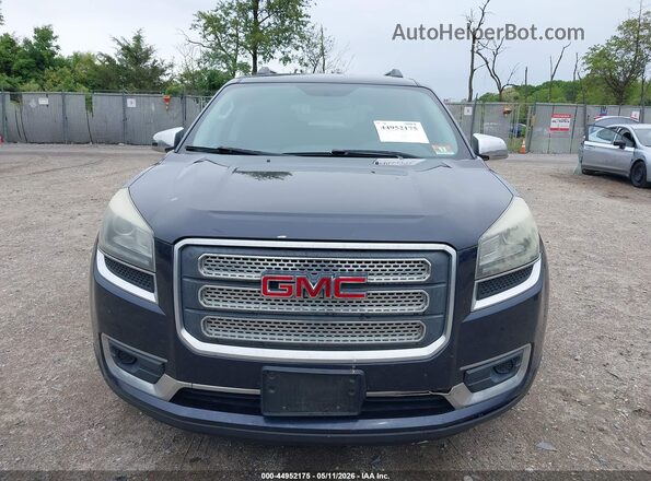 1GKKVPKD2GJ212734 2016 GMC ACADIA Dark Blue Widok zestawu wskaźników