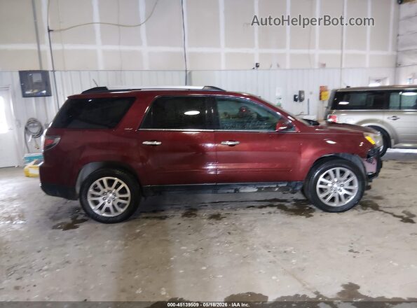 1GKKVRKD9GJ312082 2016 GMC ACADIA Red Вид задньої частини салону
