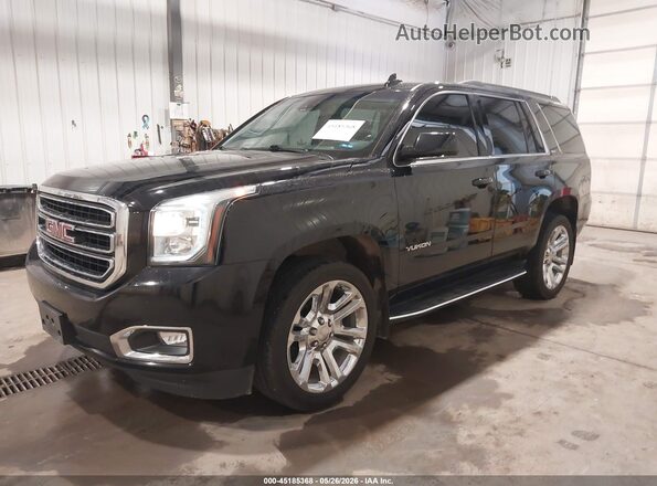 1GKS2BKC1LR107424 2020 GMC YUKON Black Առջևի ձախ երեք քառորդ տեսարան