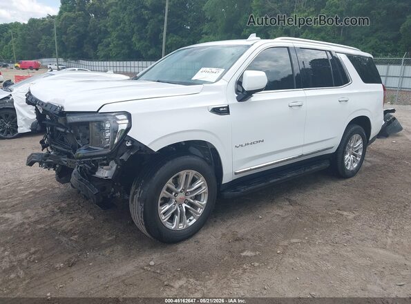 1GKS2BKD4PR196338 2023 GMC YUKON White წინა მარცხენა ხედი სამი მეოთხედიდან