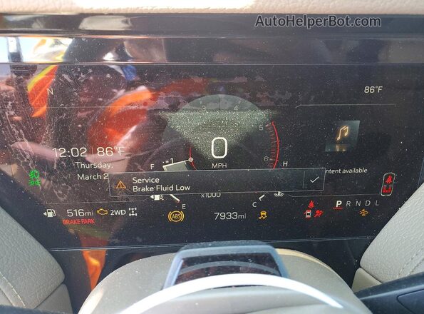 1GKS2DR82SR298847 2025 GMC YUKON Красный Вид щитка приборов
