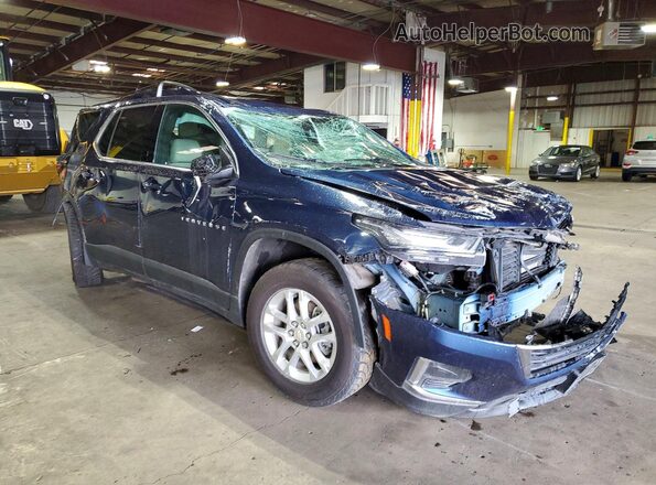 1GNERLKW6NJ160746 2022 CHEVROLET TRAVERSE Blue 