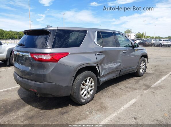 1GNEVFKW7MJ129601 2021 CHEVROLET TRAVERSE Gray Tył prawy