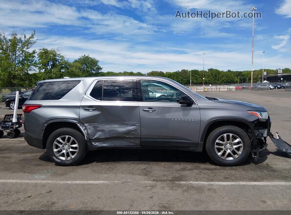 1GNEVFKW7MJ129601 2021 CHEVROLET TRAVERSE Gray Widok wnętrza z tyłu