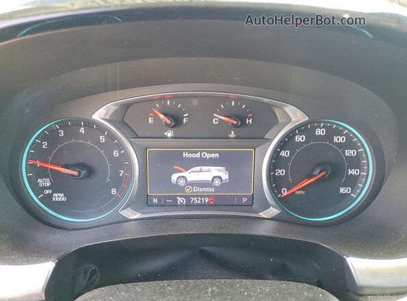 1GNEVGKW1LJ167152 2020 CHEVROLET TRAVERSE Gray Instrument cluster view