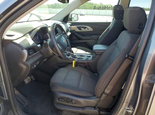 1GNEVGKW1LJ167152 2020 CHEVROLET TRAVERSE Gray Front interior view