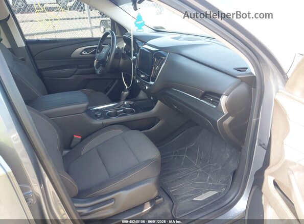 1GNEVGKW5KJ282996 2019 CHEVROLET TRAVERSE Gray წინა სალონის ხედი