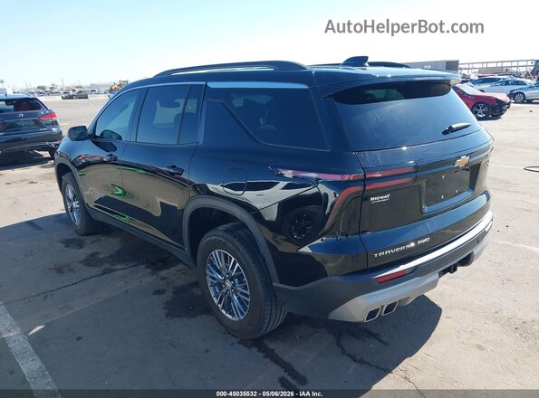 1GNEVGRS3SJ217499 2025 CHEVROLET TRAVERSE Black Trasero izquierdo