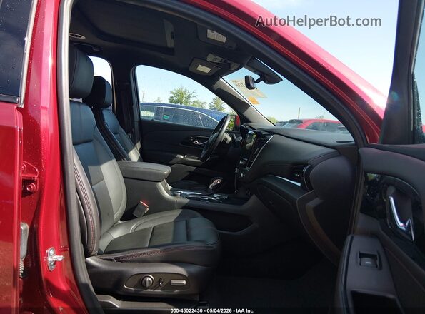 1GNEVJKW2PJ257946 2023 CHEVROLET TRAVERSE Red Widok wnętrza z przodu