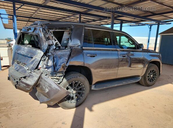 1GNSCAKC2GR386804 2016 CHEVROLET TAHOE Gray Trasero derecho