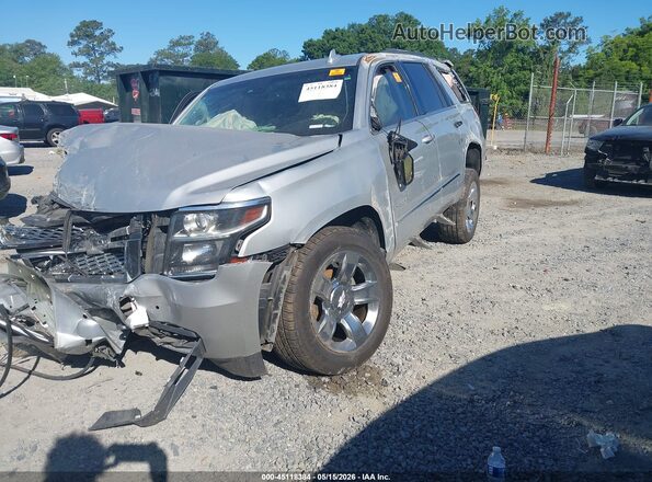 1GNSCBKC0HR287616 2017 CHEVROLET TAHOE Silver წინა მარცხენა ხედი სამი მეოთხედიდან