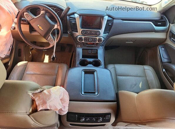 1GNSCBKC3LR105206 2020 CHEVROLET TAHOE Белый Вид панели приборов