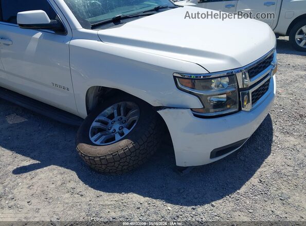 1GNSCBKC4KR408560 2019 CHEVROLET TAHOE White Դիմացի տեսք